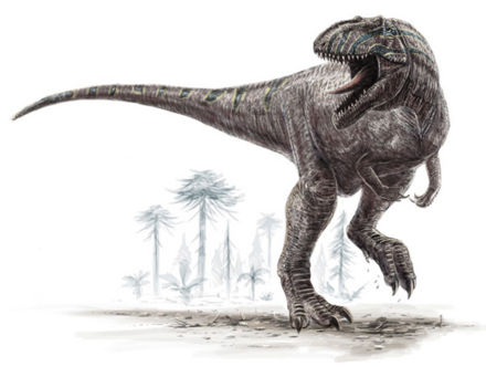 Le dinosaure Giganotosaurus.